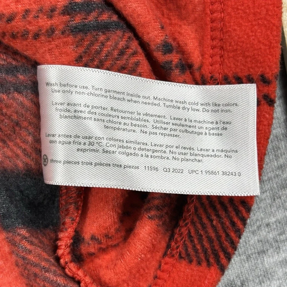 Carter's Baby Girls Cozy Fleece Vest Ruffles Red Black‎ 9 Months Sherpa Collar